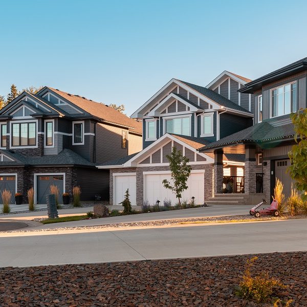 Front garage homes in Hawks Ridge by Big Lake