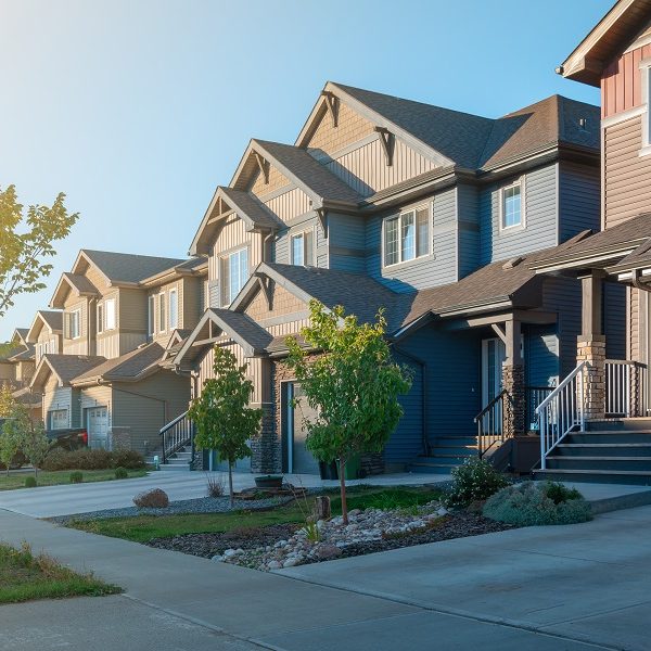 Front garage homes in Hawks Ridge by Big Lake